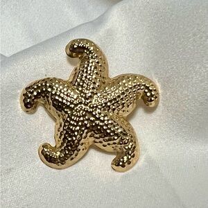 Vintage 14k Gold Starfish slider Pendant